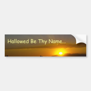 Adesivo Para Carro Hallow Be Thy Name
