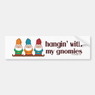 Adesivo Para Carro Hangin com meu Gnomies