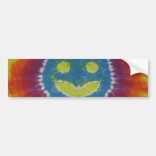 Adesivo Para Carro Happy Tie Dye Pára-choque (Frente)