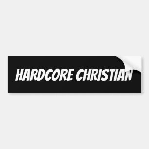 ADESIVO PARA CARRO HARDCORE CHRISTIAN BUMPER STICKERS