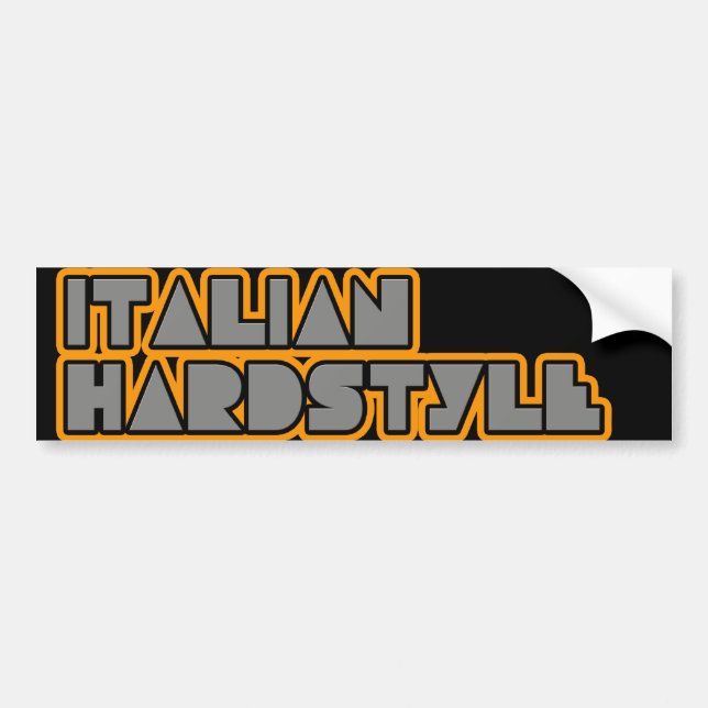 Adesivo Para Carro Hardstyle italiano (Frente)