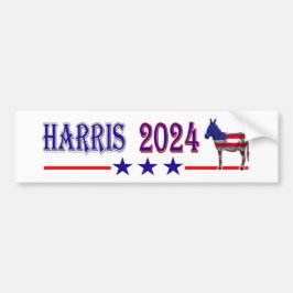 Adesivo Para Carro Harris 2024 Para O Presidente Democrat Donkey USA 