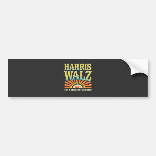 Adesivo Para Carro Harris Waltz para um amanhã brilhante Kamala Harri