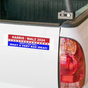 Adesivo Para Carro Harris / Walz 2024 Que má ideia...