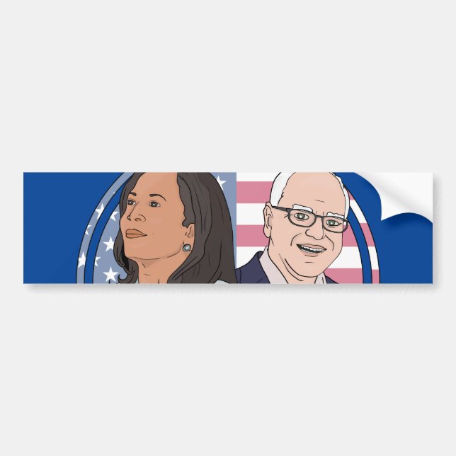 Adesivo Para Carro Harris Walz Election (Frente)
