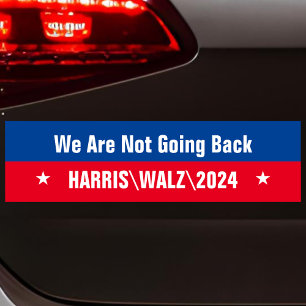 Adesivo Para Carro Harris Walz Não Voltaremos A Ser Personalizados