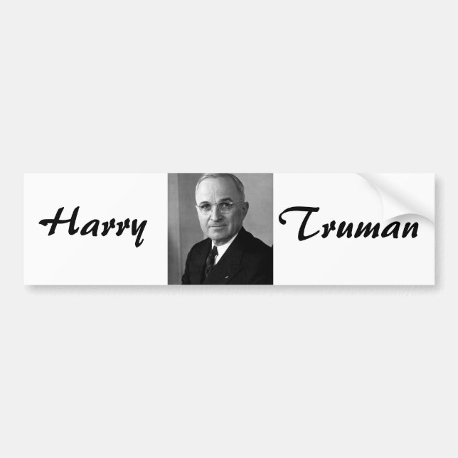 Adesivo Para Carro Harry S. Truman 33º Presidente (Frente)
