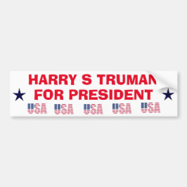 Adesivo Para Carro Harry Truman para o Presidente Sticker