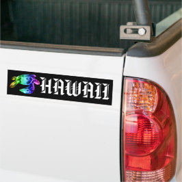 Adesivo Para Carro Hawaii Tribal Honu Rainbow
