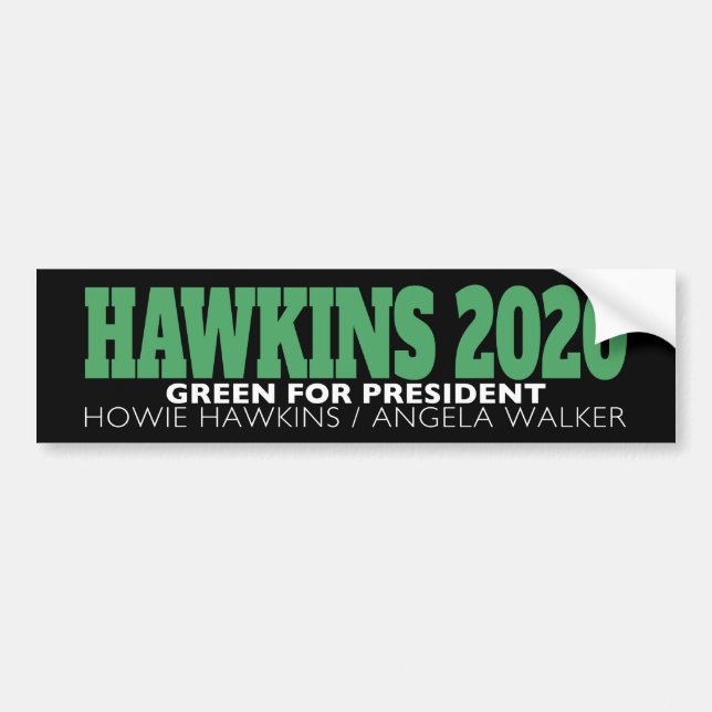 Adesivo Para Carro Hawkins 2020 Bumper Sticker (Frente)