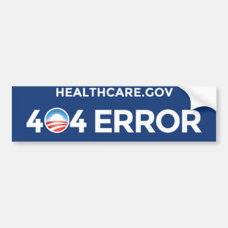 Adesivo Para Carro HealthCare.gov - erro 404