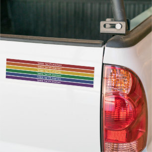 Adesivo Para Carro Hebraico 'Ame seu vizinho' Arco-Íris judeu LGBTQ