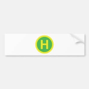 Adesivo Para Carro Helipad Sign