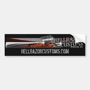 Adesivo Para Carro HellRazorCustoms.Com o autocolante no vidro