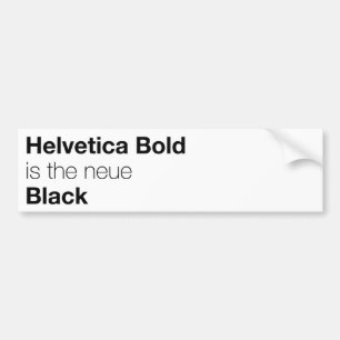 Adesivo Para Carro Helvetica Bold é a neue Black