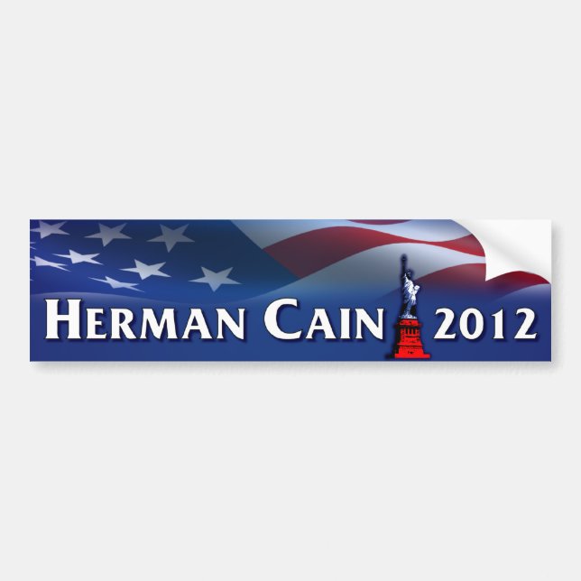 Adesivo Para Carro Herman Cain 2012 (Frente)