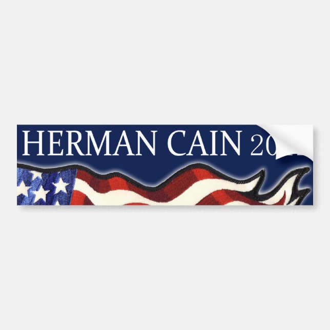 Adesivo Para Carro Herman Cain 2012 (Frente)