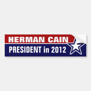 Adesivo Para Carro Herman Cain em 2012