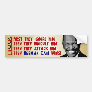 Adesivo Para Carro Herman Cain para o presidente 2012
