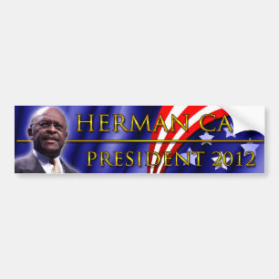 Adesivo Para Carro Herman Cain para o presidente 2012