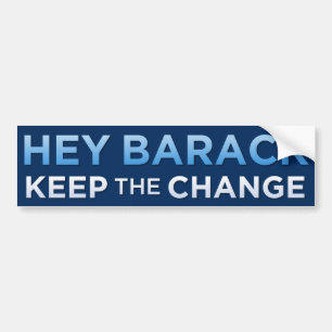 Adesivo Para Carro Hey Barack, mantem o autocolante no vidro traseiro