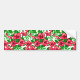 Adesivo Para Carro Hibiscus e palmeiras