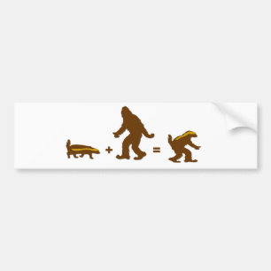 Adesivo Para Carro Híbrido Sasquatch com texugo