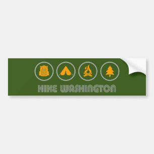 Adesivo Para Carro Hike Washington