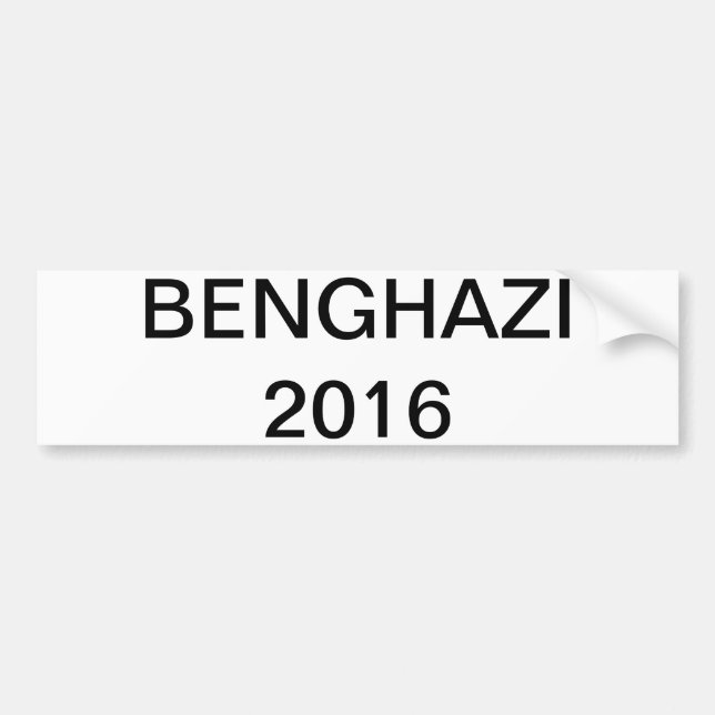 Adesivo Para Carro Hillary 2016 - BENGHAZI (Frente)