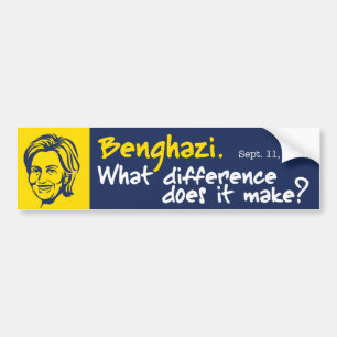 Adesivo Para Carro Hillary/Benghazi 1