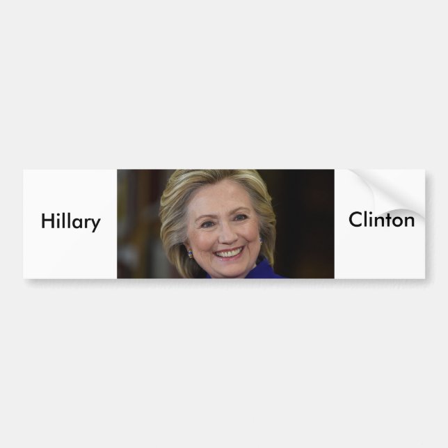 Adesivo Para Carro Hillary Clinton (Frente)