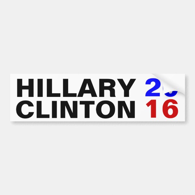 ADESIVO PARA CARRO HILLARY CLINTON 2016 (Frente)