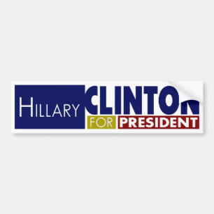 Adesivo Para Carro Hillary Clinton para o Presidente V1