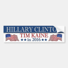 Adesivo Para Carro Hillary Clinton Tim Kaine 2016 Patriótico