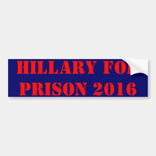 Adesivo Para Carro Hillary For Prison 2016