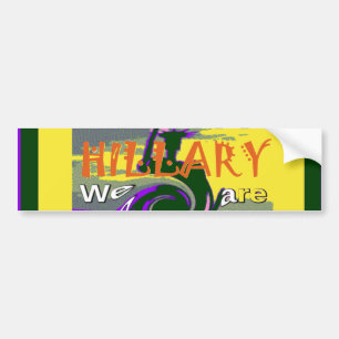 Adesivo Para Carro Hillary for USA Presidente Somos Mais Fortes