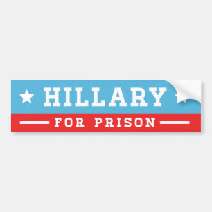 Adesivo Para Carro Hillary para a prisão