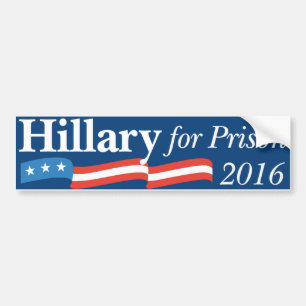 Adesivo Para Carro Hillary para a prisão