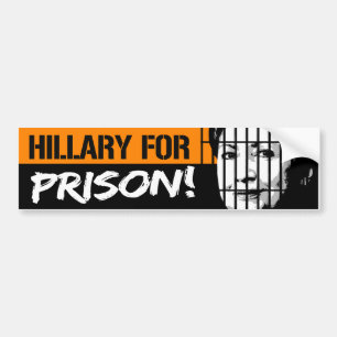 Adesivo Para Carro Hillary para a prisão - conservador -