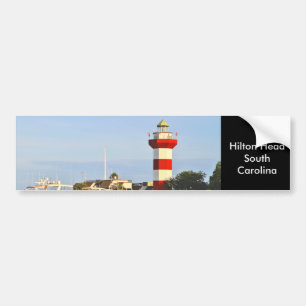 Adesivo Para Carro Hilton Head Lighthouse no Bumper Sticker