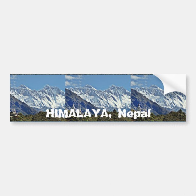 Adesivo Para Carro HIMALAYA - uma de 1000 vistas de NEPAL (Frente)