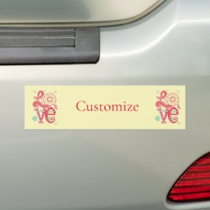 Adesivo Para Carro Hippie Groovy - Sinal de Amor Thunder_Cove