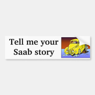 Adesivo Para Carro História de Saab