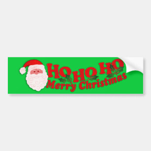 Adesivo Para Carro "Ho Ho Feliz Natal" adesivo de carro verde