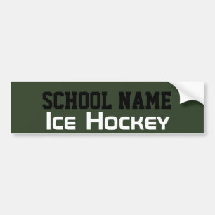 Adesivo Para Carro Hockey com gelo - Crie seu próprio espírito escola