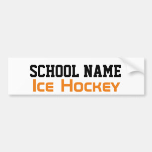 Adesivo Para Carro Hockey com gelo - Crie seu próprio espírito escola