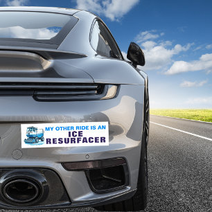 Adesivo Para Carro Hockey Divertido Meu Outro Veículo é Um Resurfador