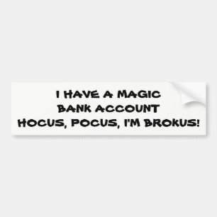 Adesivo Para Carro Hocus Pocus I'm Brokus