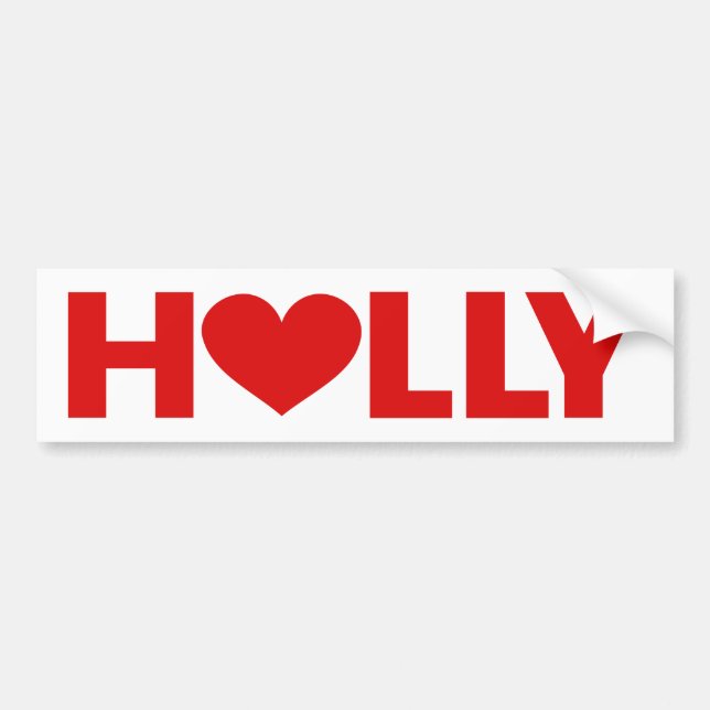 Adesivo Para Carro Holly Love (Frente)