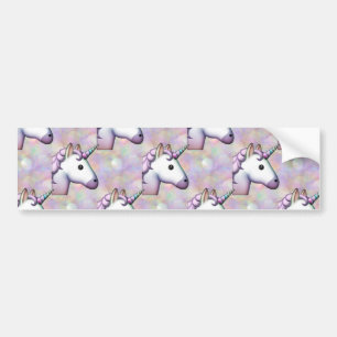 Adesivo Para Carro holograma unicorn emoji